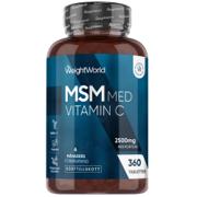 WeightWorld MSM med vitamin C 2500 mg, 360 tabletter