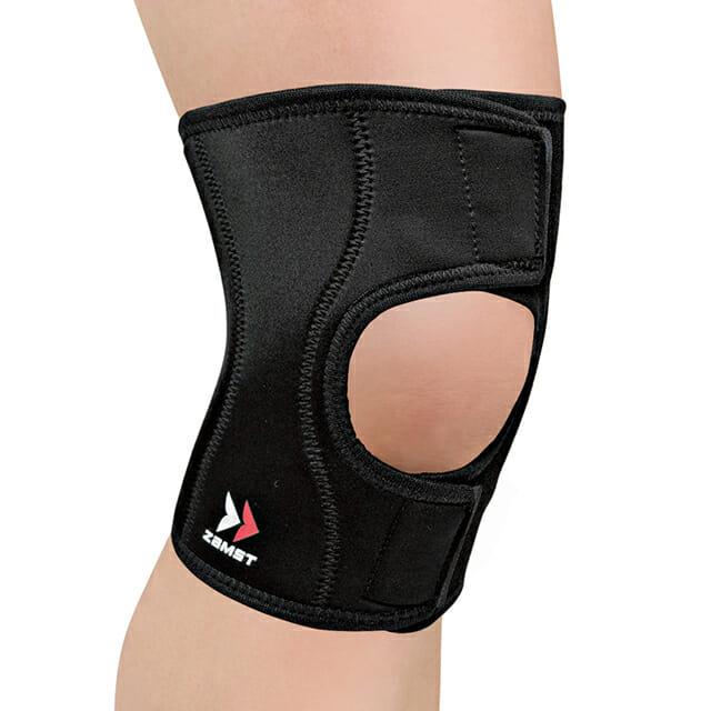 Zamst EK-1 svart knäband i neopren sett framifrån