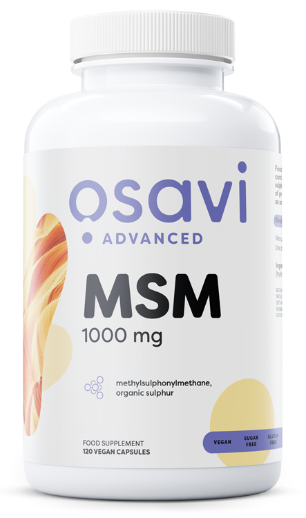 Osavi MSM 1000 mg, 120 vegetabiliska kapslar