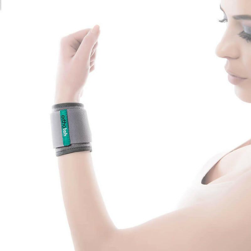 Grått Orthoteh handledsband 31204 med kardborrespänne